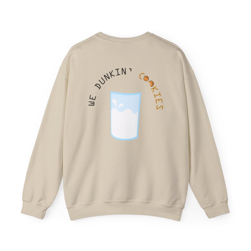 funny cookie dunking crewneck sweatshirt, unisex sweatshirt, gift for cookie lovers, cute baking apparel, cozy casual wear, holiday sweater
